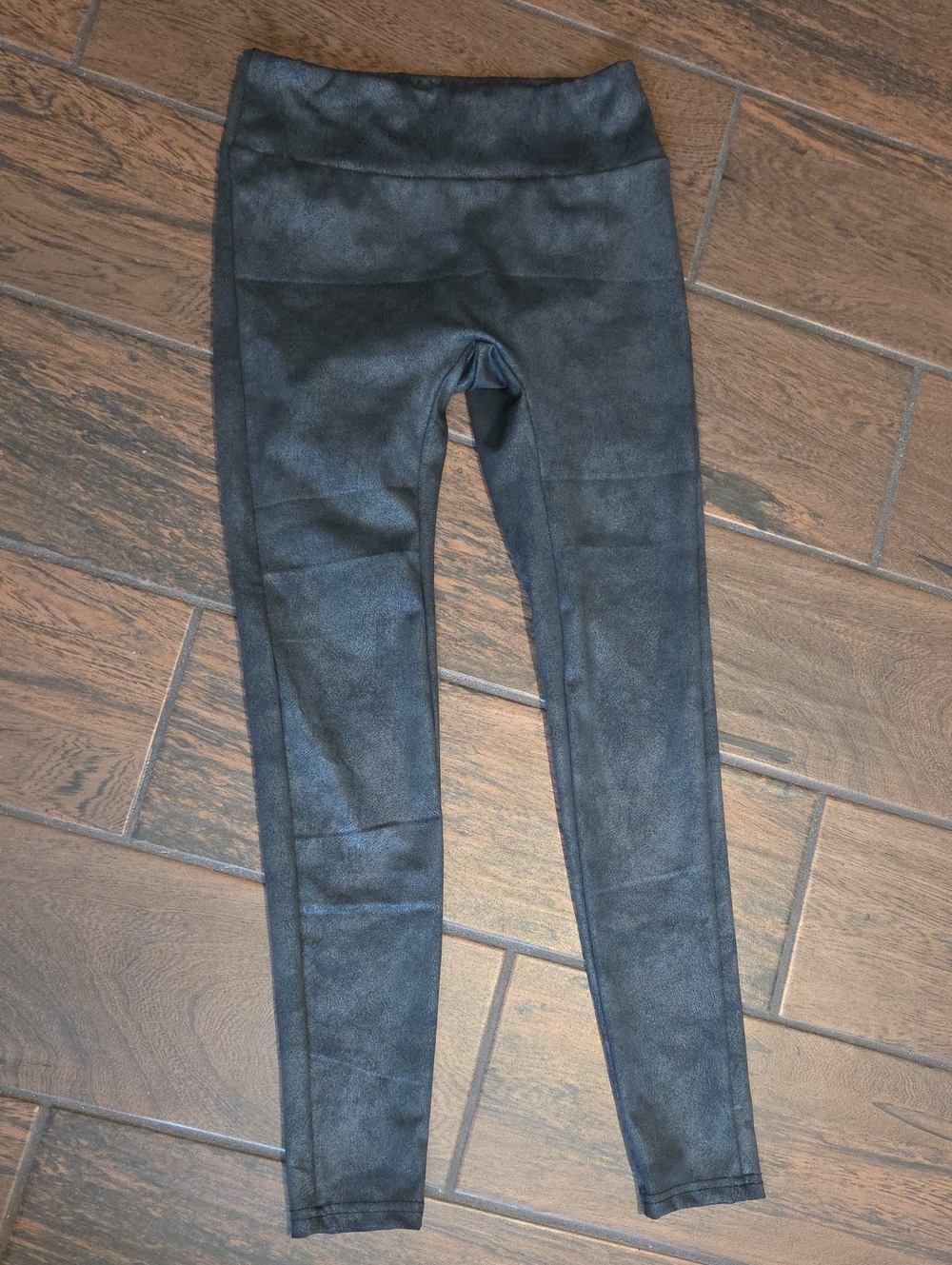 Black Faux Suede Leggings